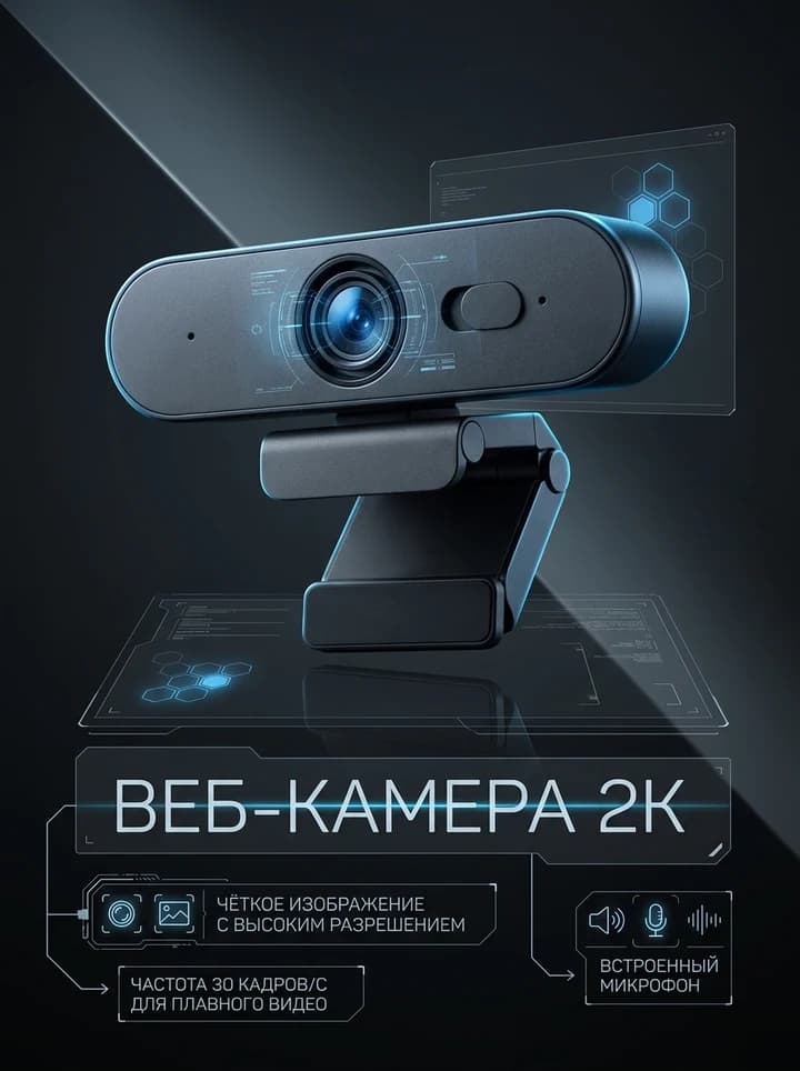 Веб-камера: демопример оформления «Техно»